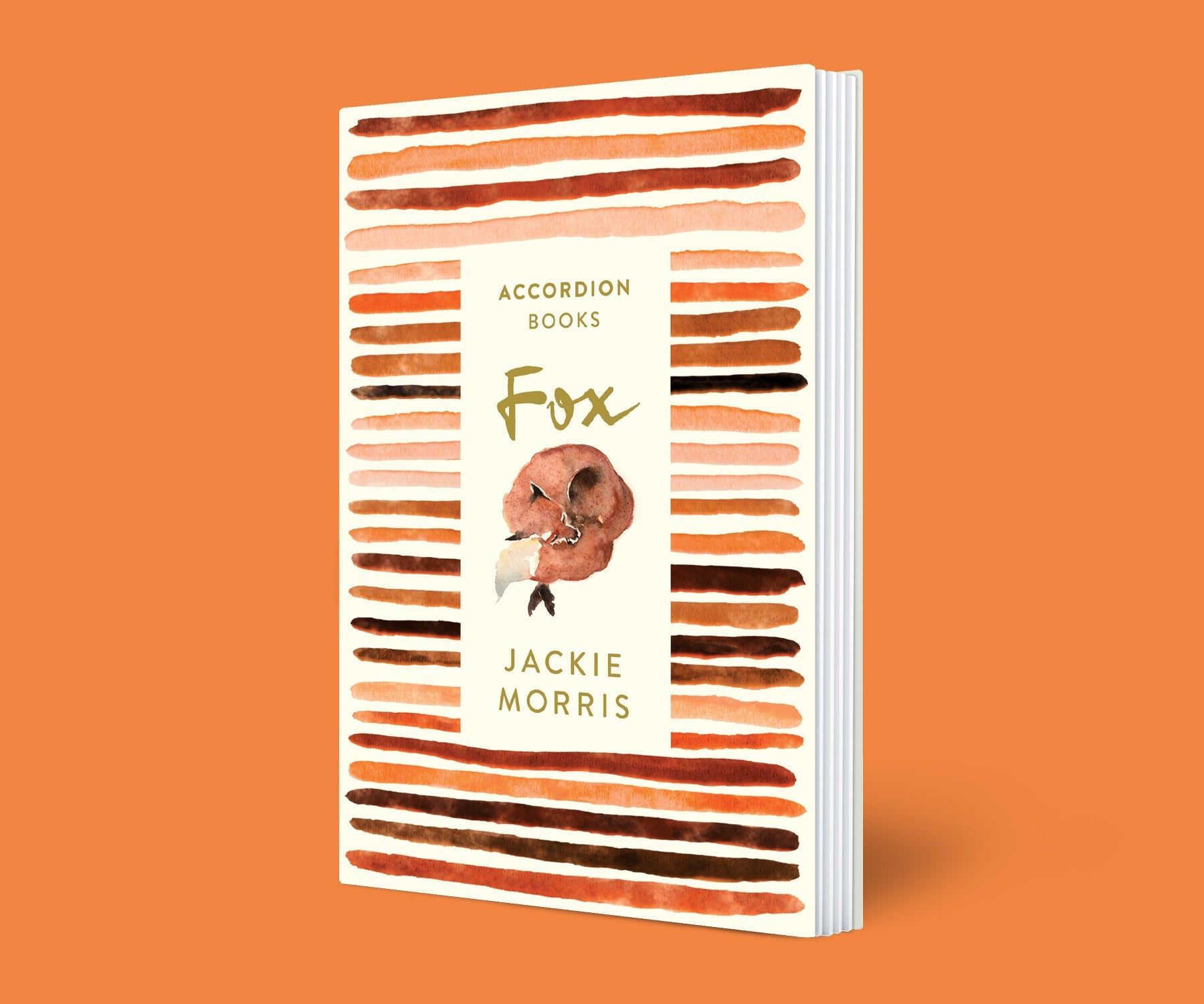 Fox Accordion Book Orange background